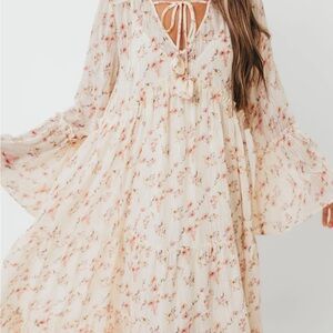 Lisa Woven V-Neck Maxi Dress, NEW with tags